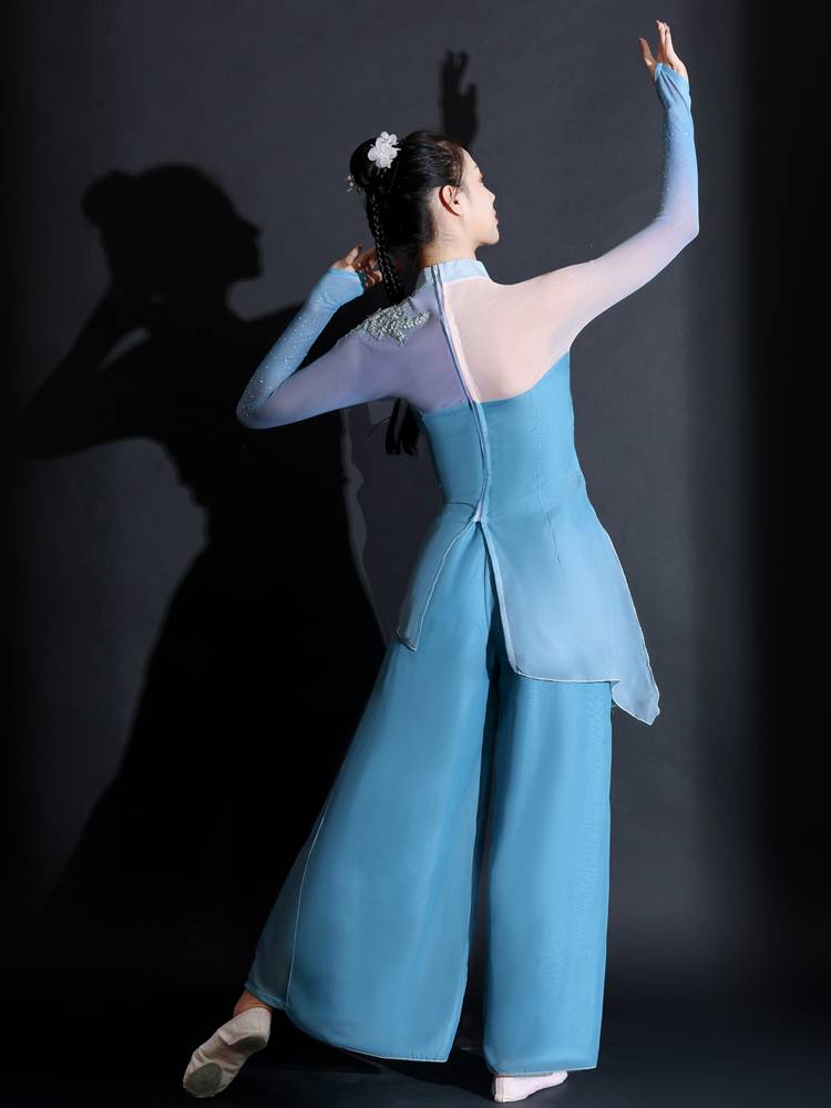 Chinese dance dance clothing adult fan dancer Yangge dance performance clothing classical dance performance service girl elegant new