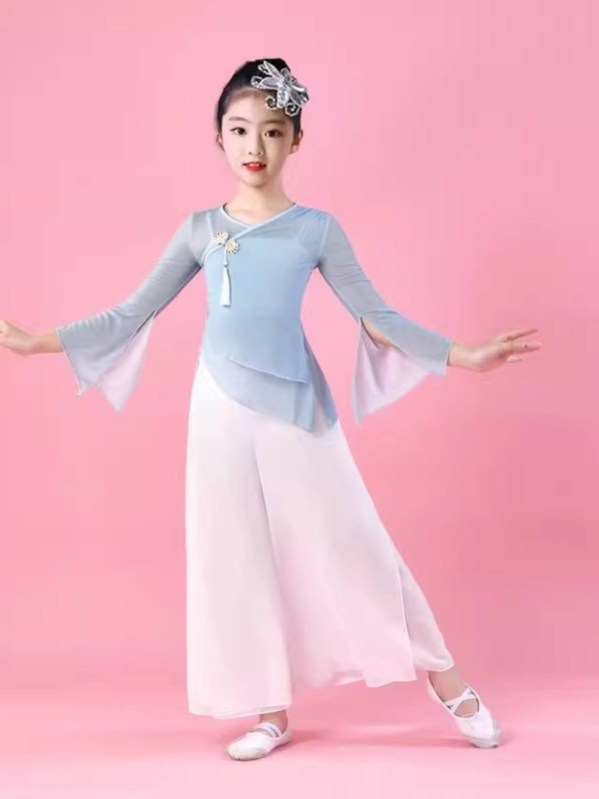 Children's classical dance exercise dance dance service girls elegant chiffon yarn clothing girl big girl ancient style dance performance service