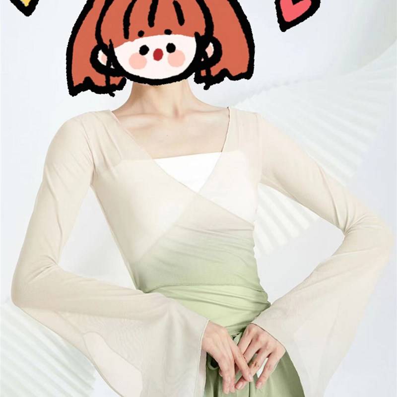 Spot colorful classical dance exercises, dresses, rhyme, gauze Chinese dance dance clothing female T elegant top dressing