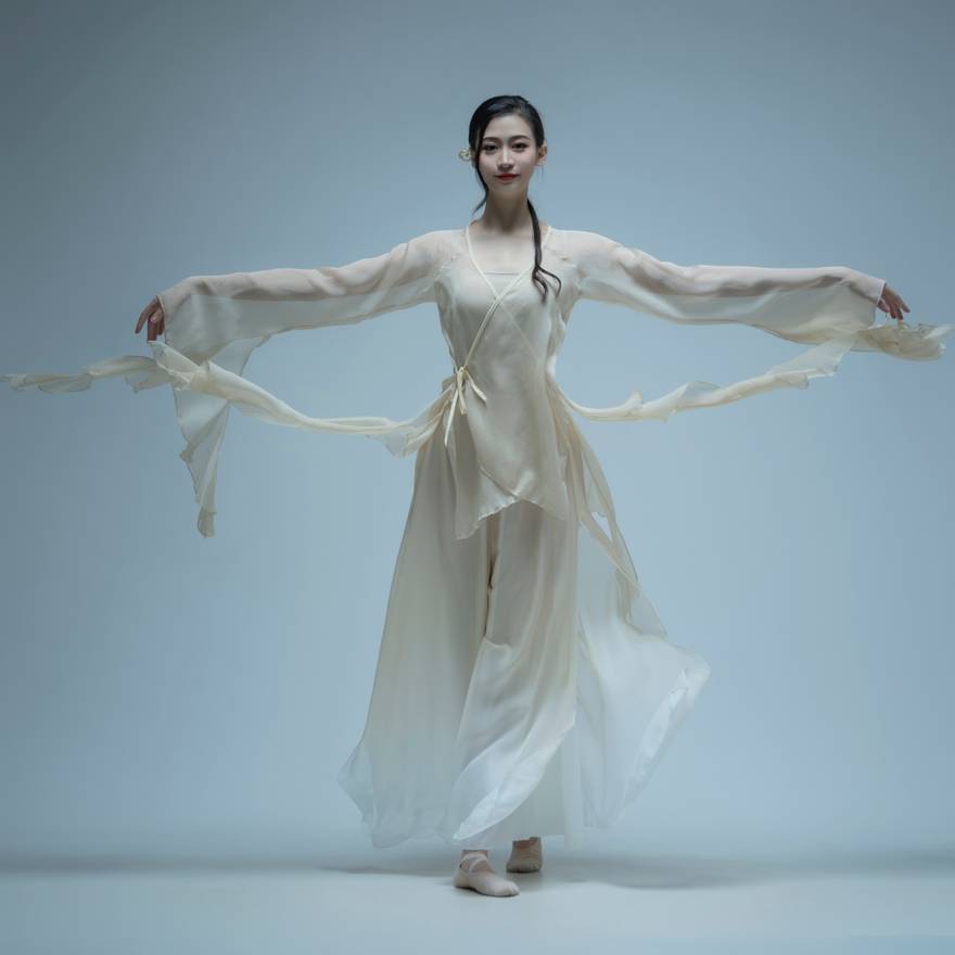 Classical dance clothing female elegant body rhyme yun clothing exercise performance service performance national dance Chinese dance show show suit