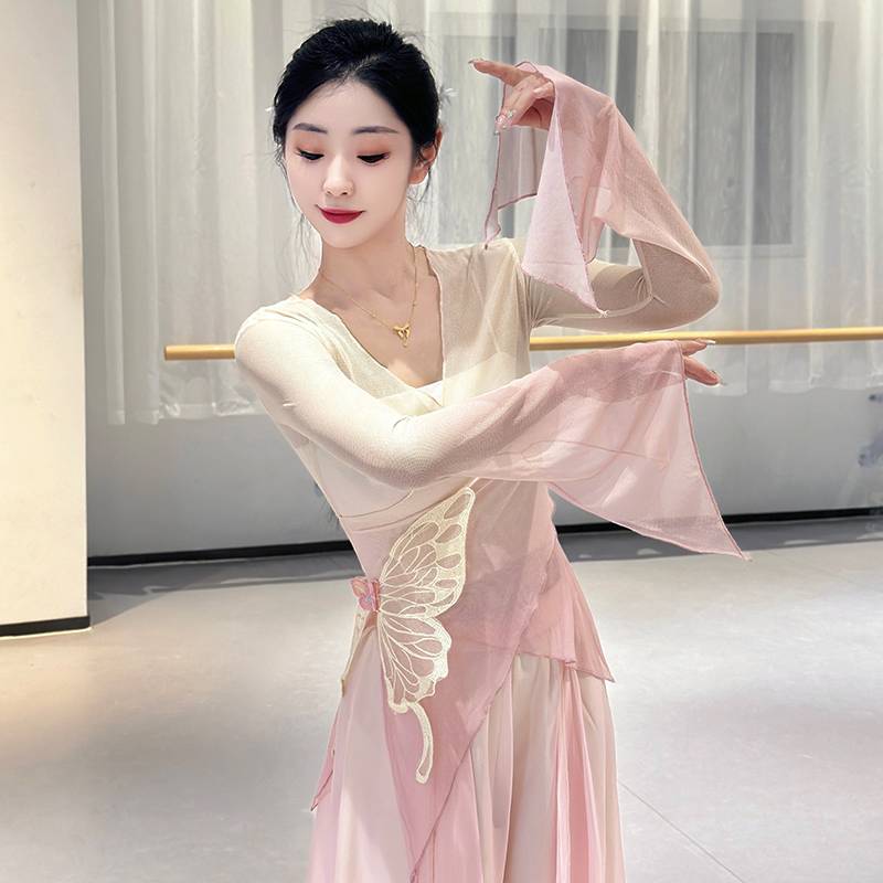 Xiaohan Classical Dance Gravity Butterfly Warves Dance Dance Dance Dance Fun Leading Chinese Modern Dance Watch Skirts