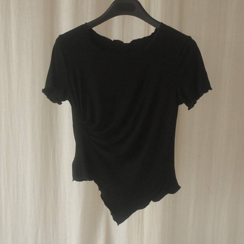 Dance practice service female short -sleeved short -sleeved thin modern dance -shaped top dancing dancing special adult classical dance base training suit