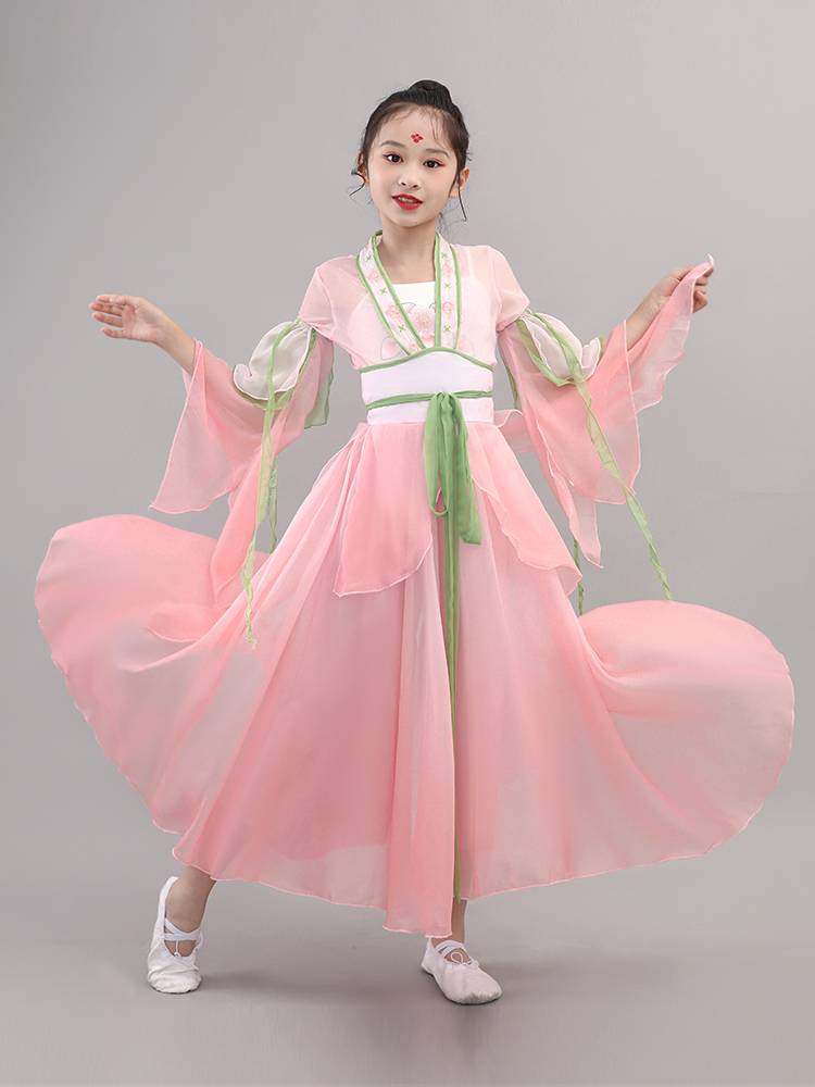 Children's Classical Dance Performance Services Female Permanent Practicing Discipline Terminal Rhyme Speed Clothing Super Fairy Chinese Wind Grave Set