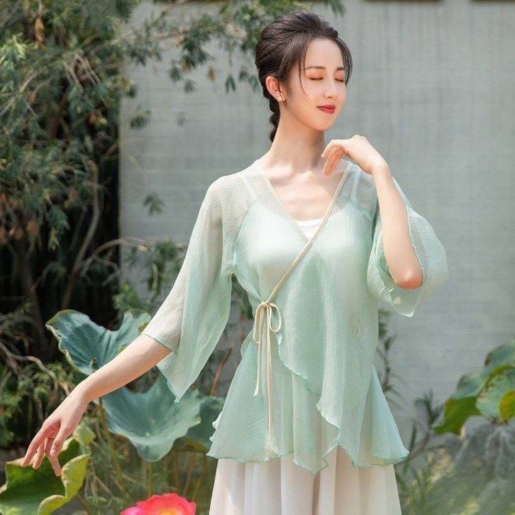 Classical Dance Dance Dressing Female Female Chinese Style Dance Top Rhymes Yaosa Performance Clothing Fairy Set
