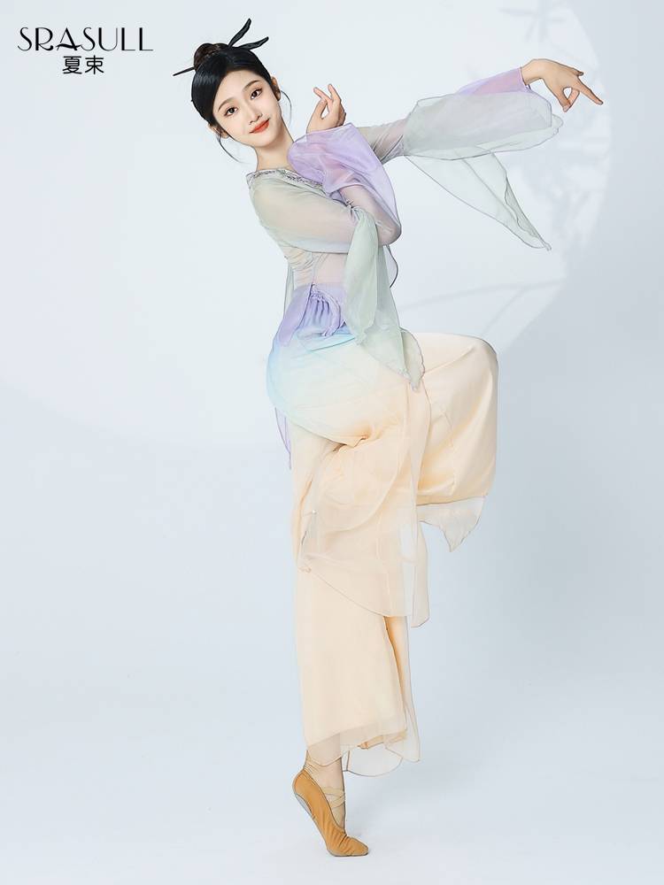 Xia Shu Classical Dance Female Female Permanent Gradient Gatey Gatey Fairy Fairy Chinese Nation Dance Black Salery and Tang Tang Performance Services