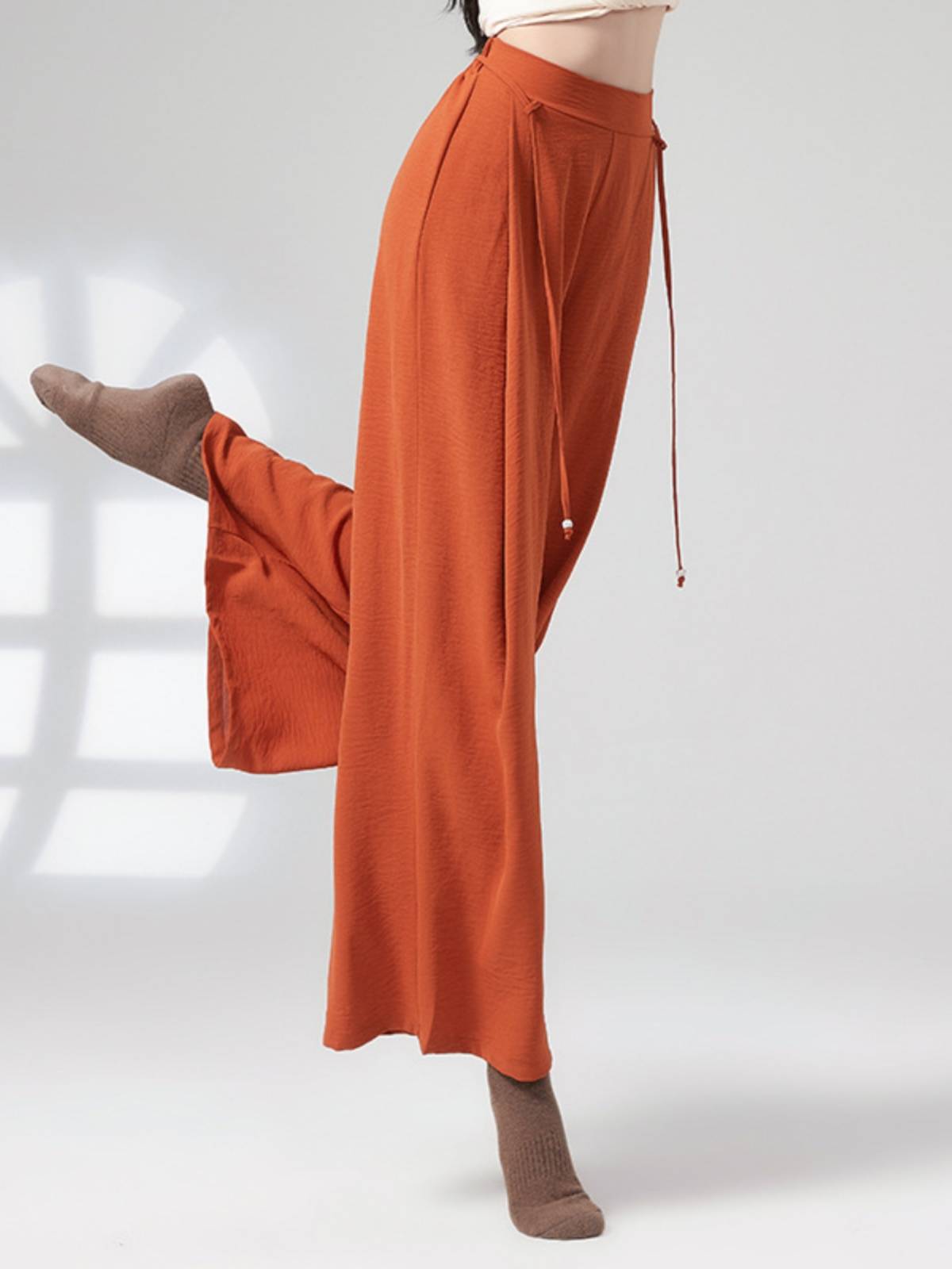 Classical dance exercise girls Women's pants wide -leg pants elegant Chinese dance clothing modern dance teacher straight trousers