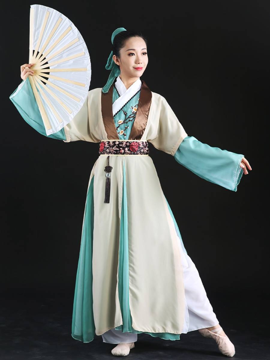 Paper fan scholar dance service new fan group dance Shang Chunshan performance costume costume performance classical dance clothing