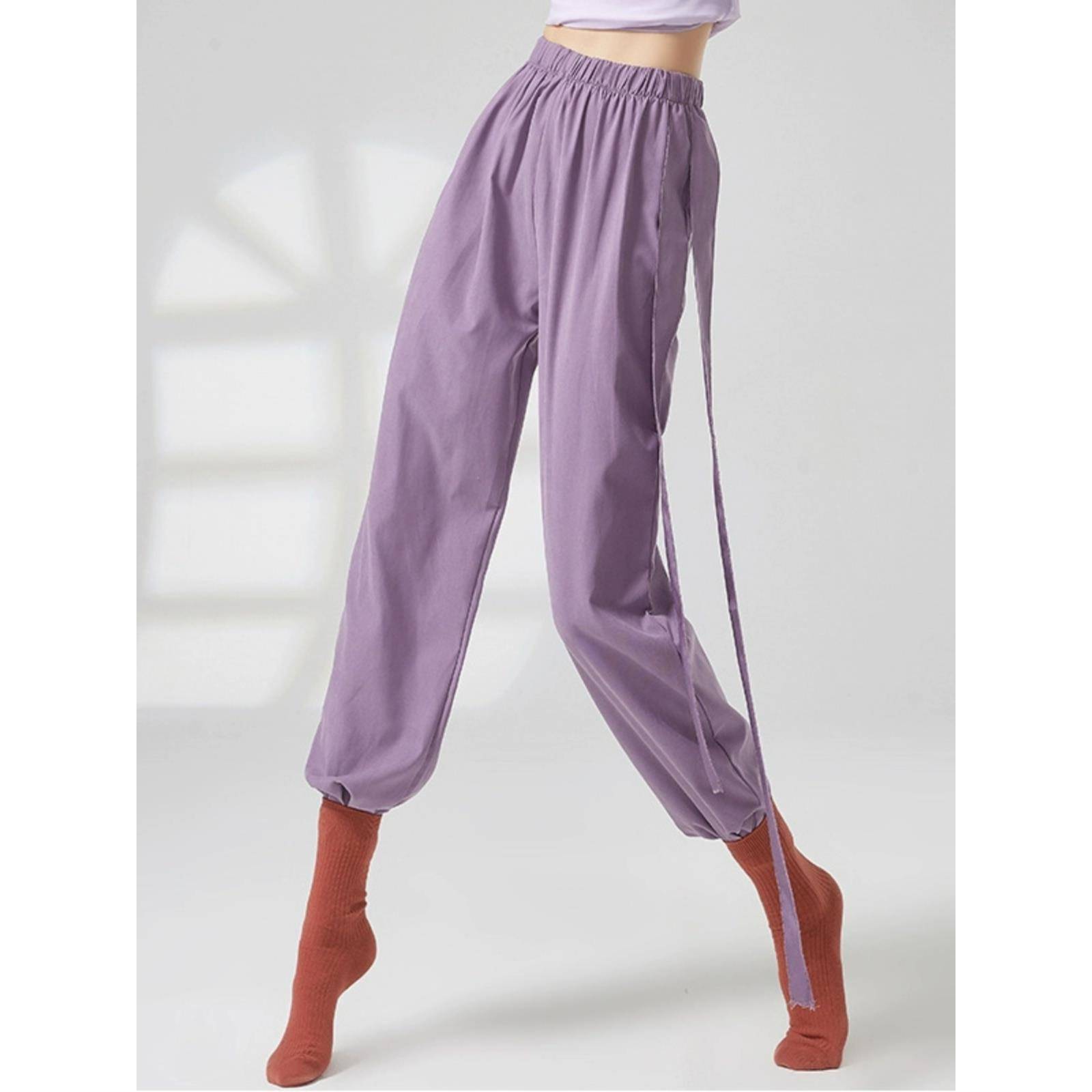 Modern dance pants girls thin shape, beam of straight pants, loose casual practice pants Chinese dance classical dance
