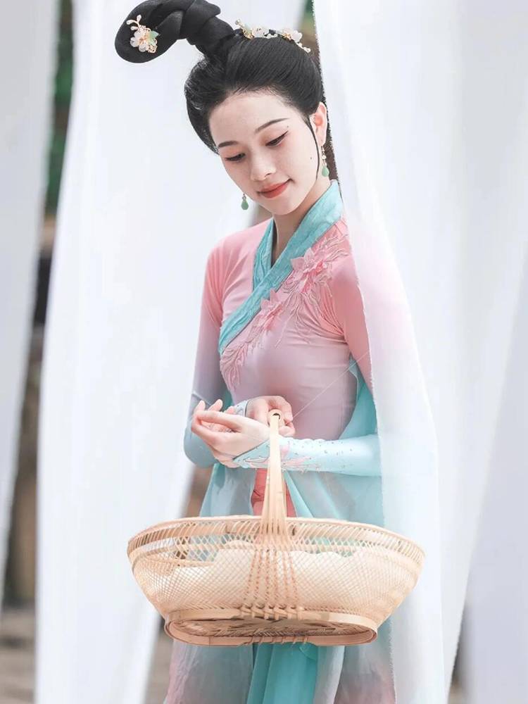 Calling fish Qing song dance clothes, the same art test big skirt classical dance Classic dance, showing the girl elegant Chinese style clothing