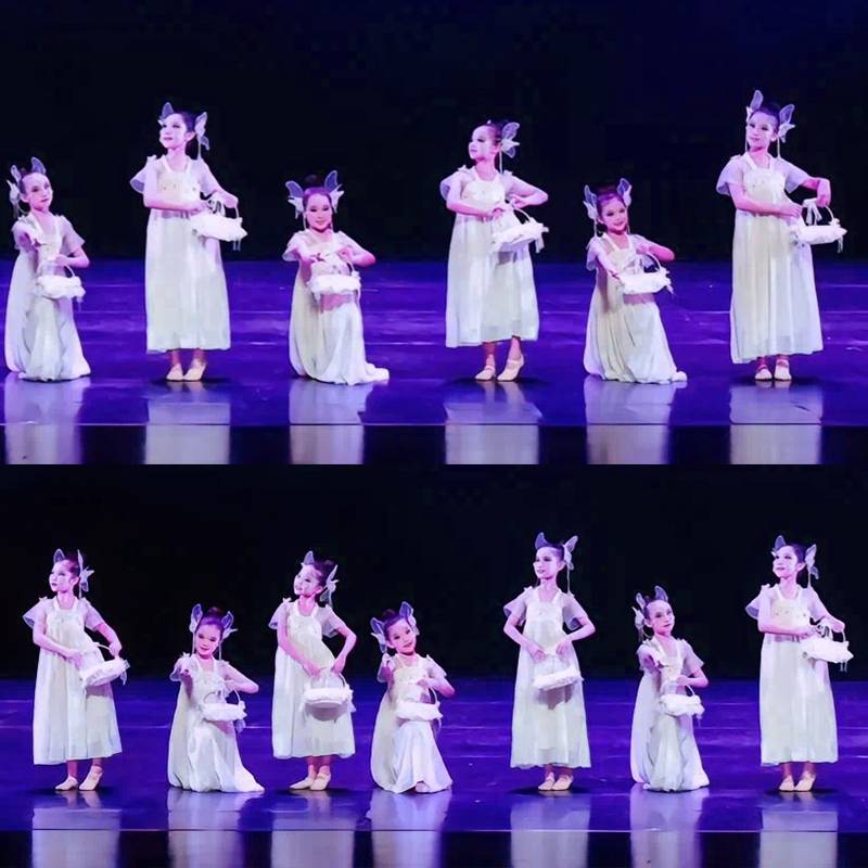 Douyin, the same flower collection girl performed, Hanfu peach blossom laughing flower fairy dance performance service Chinese style classical