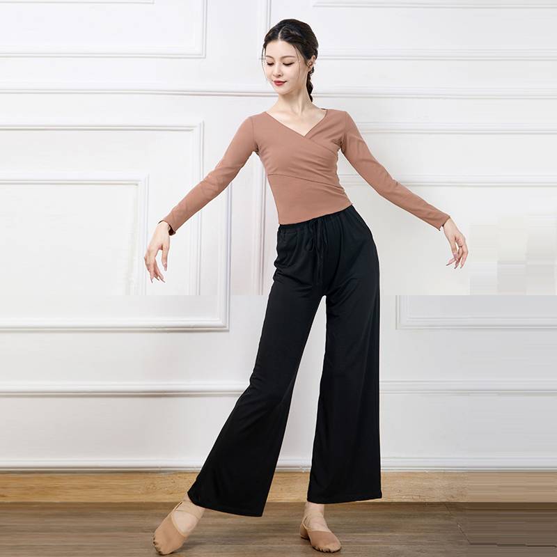Classical dance exercise service female rhyme clothing base training service slim body thin body top adult modern dance suit suit