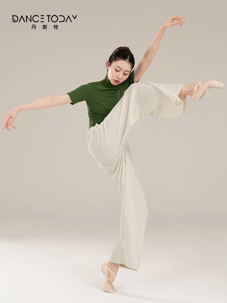 Dancetoday Modern Dance Straight Dance Pants Chinese Classical Dance Wide Leg Pants Female Summer Summer Swingwear