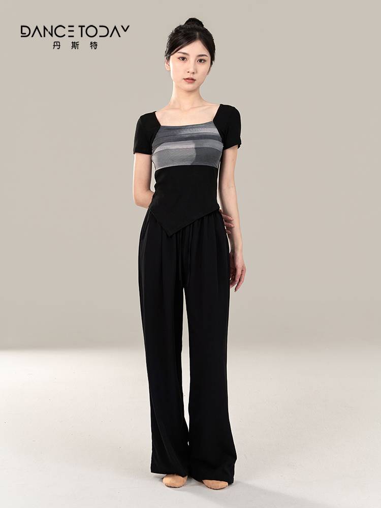 Dancetoday Modern Dance Straight Dance Pants Chinese Classical Dance Wide Leg Pants Female Summer Summer Swingwear