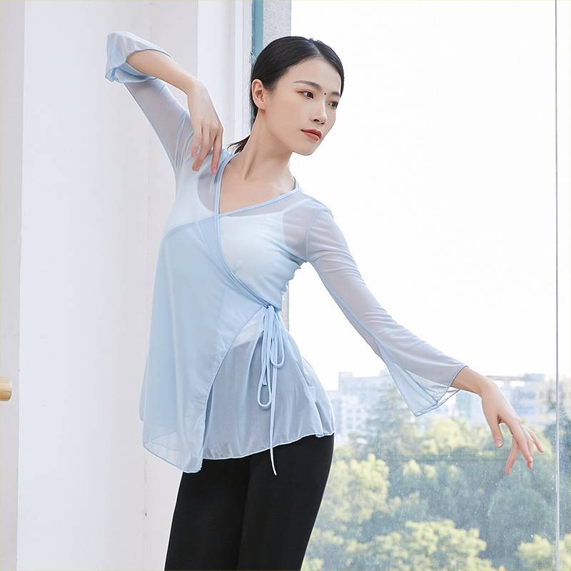 Courtes of Caykin Classical Dance Practice Services Flee's Sleeve Sleeping Examination Professional Performance Server Women's Bread Dance Dance Gauze New