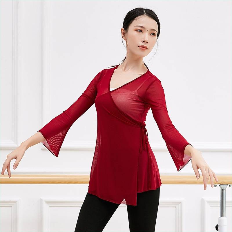 Courtes of Caykin Classical Dance Practice Services Flee's Sleeve Sleeping Examination Professional Performance Server Women's Bread Dance Dance Gauze New