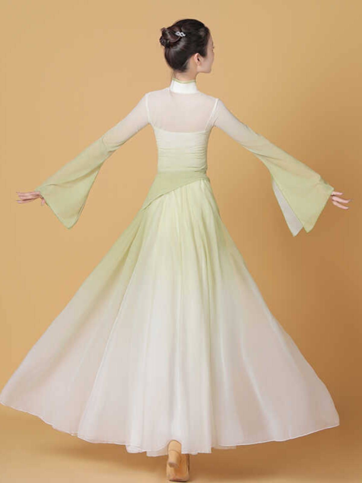 Classical dance clothing female elegant gauze body rhyme fairy training new Chinese style leading modern dance performance service