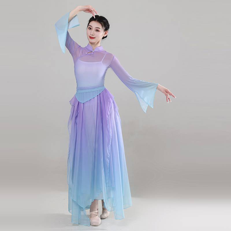New classical dance performance service girl elegant gauze body rhyme Chinese style fairy base training skills dance clothing