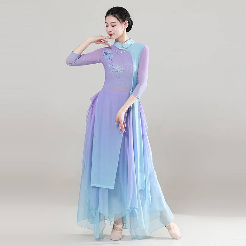 New classical dance performance service girl elegant gauze body rhyme Chinese style fairy base training skills dance clothing