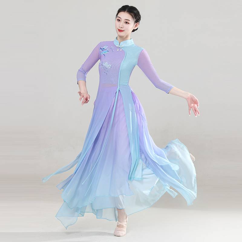 New classical dance performance service girl elegant gauze body rhyme Chinese style fairy base training skills dance clothing