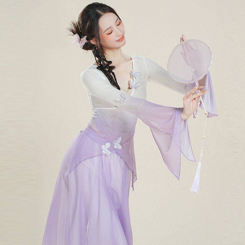 Classical Dance Gradient Butterfly Body Rhyme Yisha Yiyi Test Chinese Magical National Dance Performance Performance Set