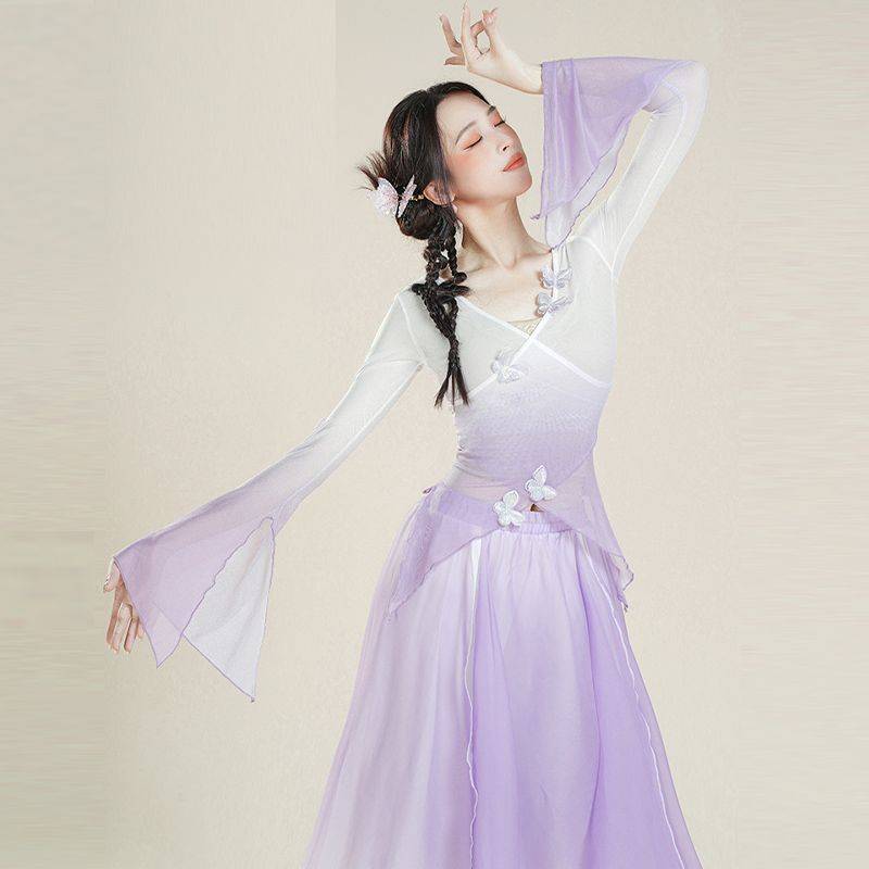 Classical Dance Gradient Butterfly Body Rhyme Yisha Yiyi Test Chinese Magical National Dance Performance Performance Set