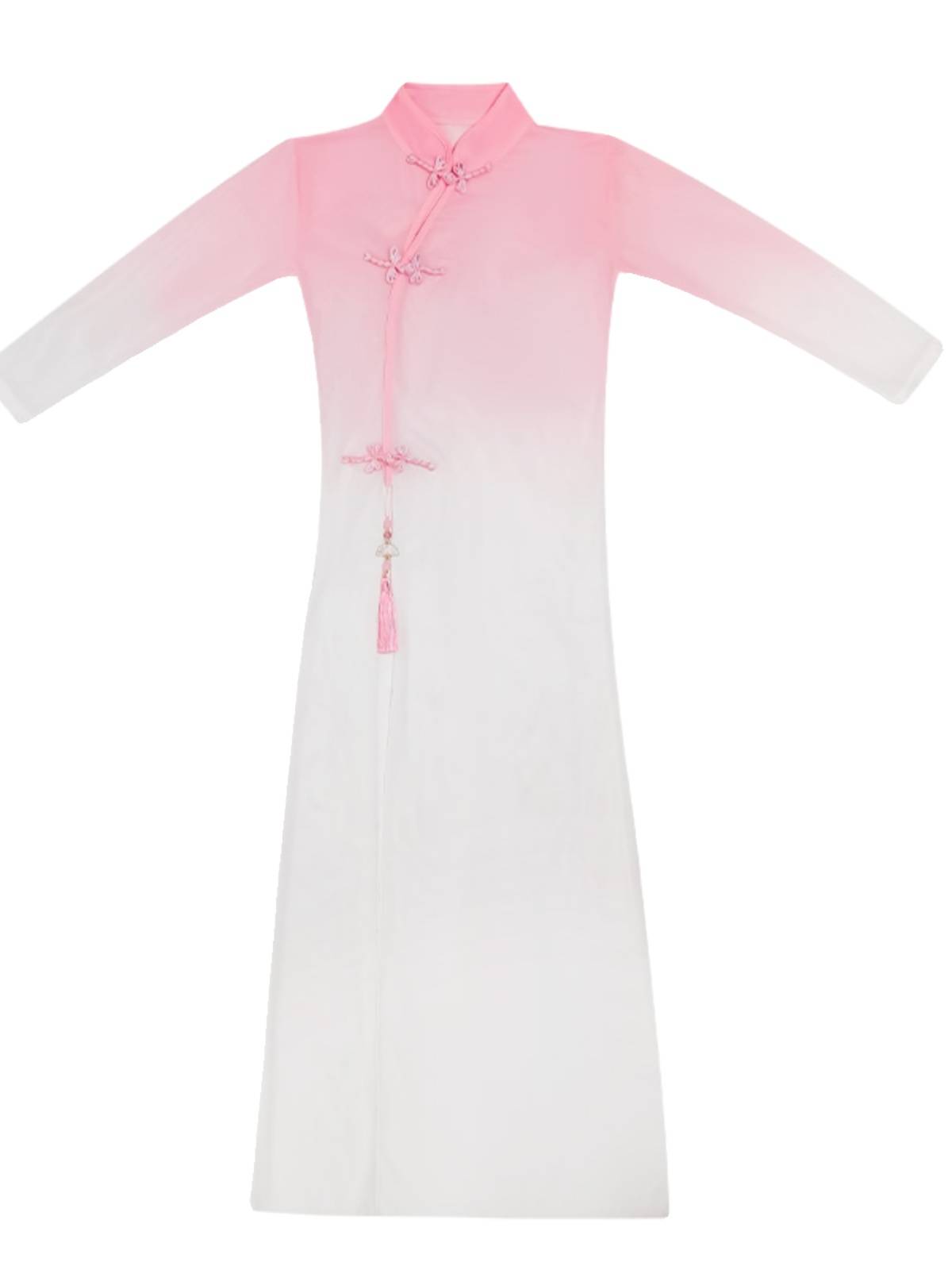 Classical dance clothing national style elastic dance cheongsam fan dance Chinese dance body rhyme training clothing performance top girl