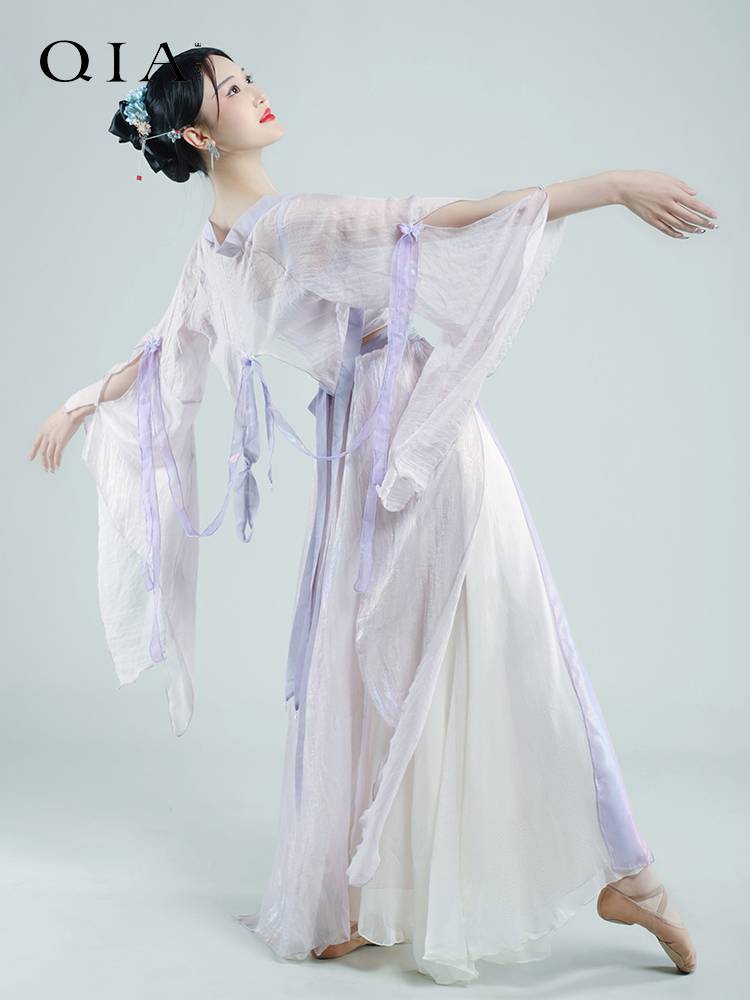 Qia Classical Dance Sinais Clothing Rhymes Female Female Female Chinese Dance Practice Gong Hanfu Ancient Wind Dance Performance Series