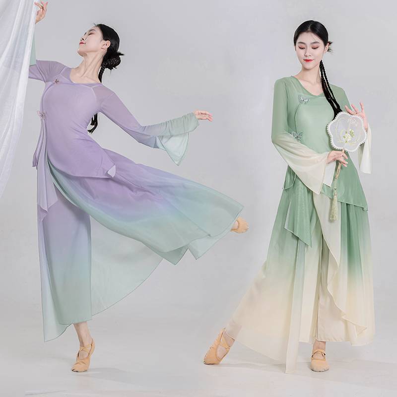 Classical dance dance clothing, Yunding Ya Yao Chinese dance elegant practice, performance clothing female dress female dress performance clothes