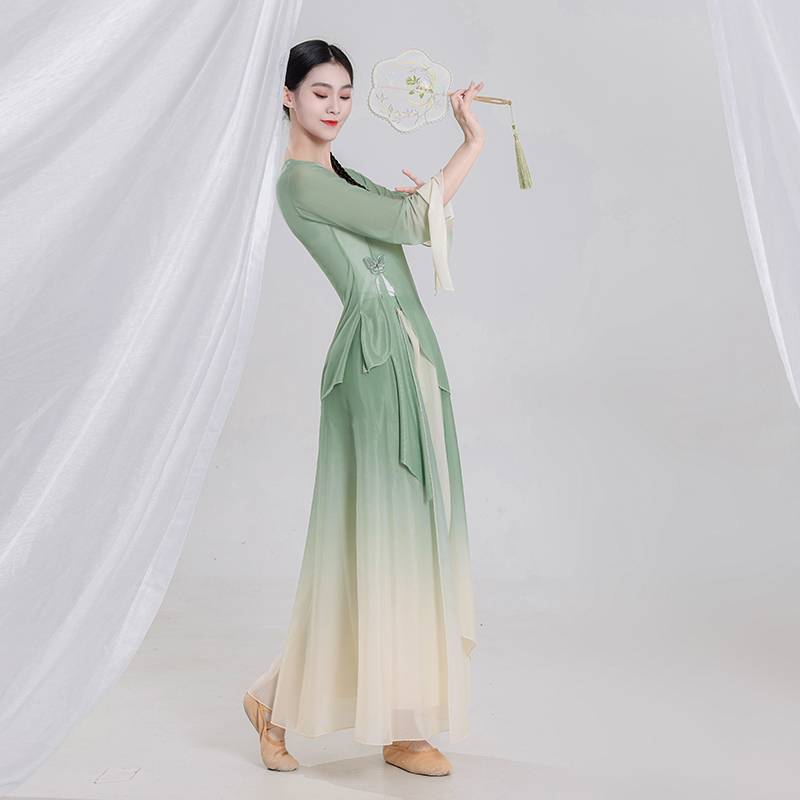 Classical dance dance clothing, Yunding Ya Yao Chinese dance elegant practice, performance clothing female dress female dress performance clothes