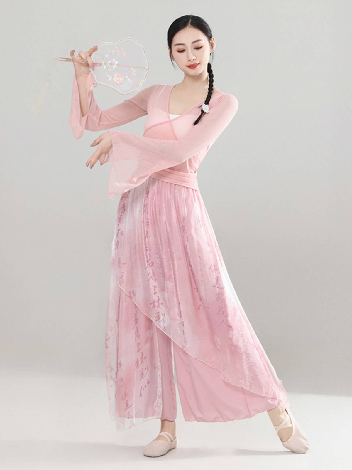 Classical dance clothing elegant women's rhyme gauze suit dance service Chinese dance performance service national training skills