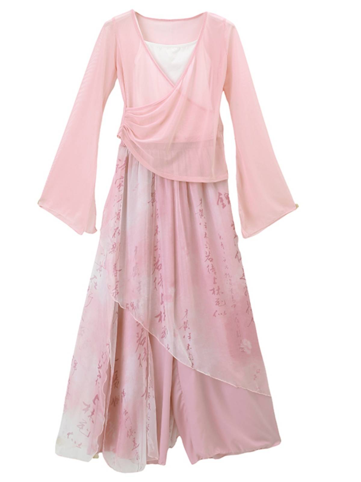 Classical dance clothing elegant women's rhyme gauze suit dance service Chinese dance performance service national training skills
