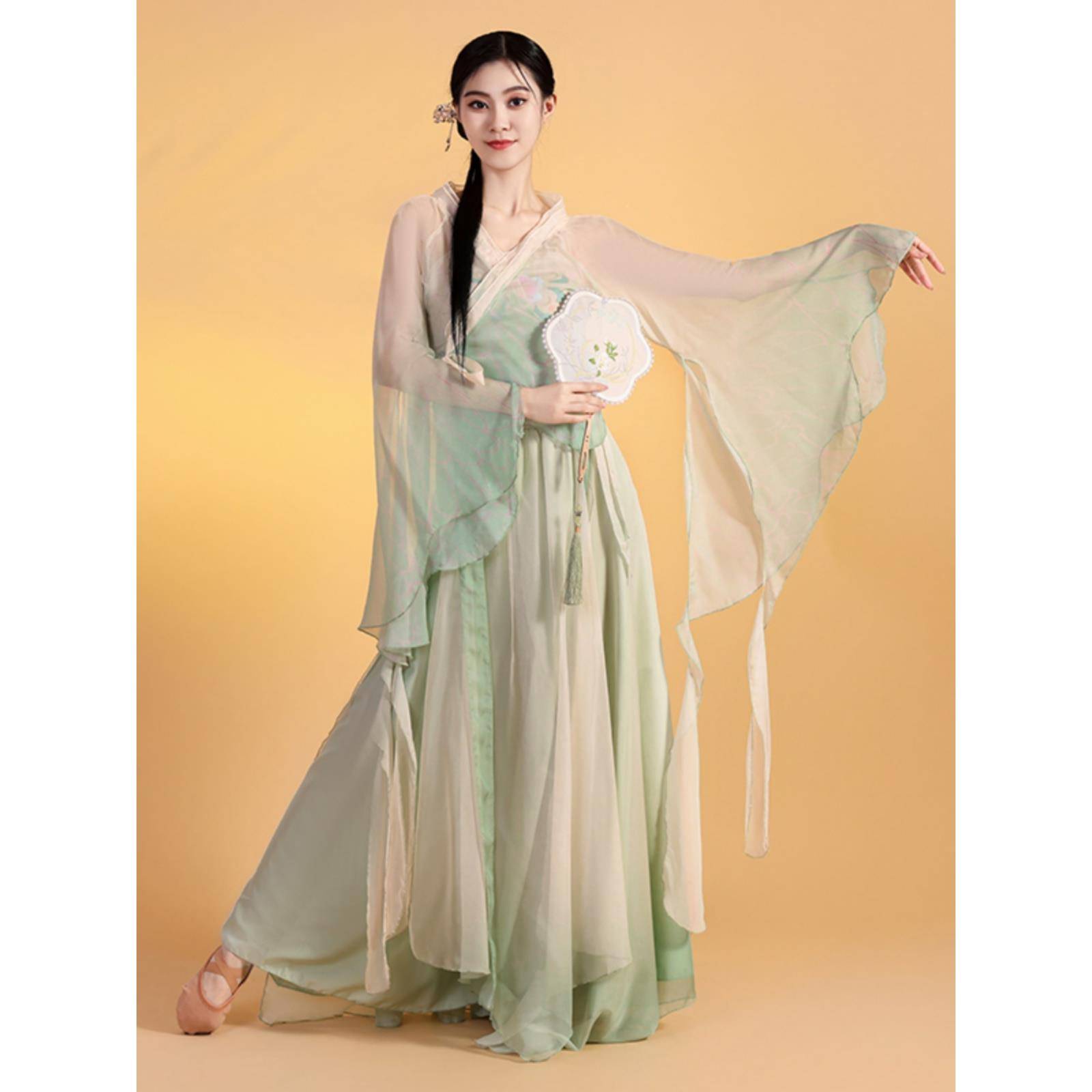 Classical dance clothing butterfly gradient elegant fairy new style beautiful yarn girl skirt pants Chinese dance exercise performance clothing