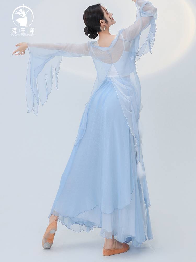 Dance protagonist classical dance clothing female elegant ancient style top performance service new Chinese dance body rhyme suit suit