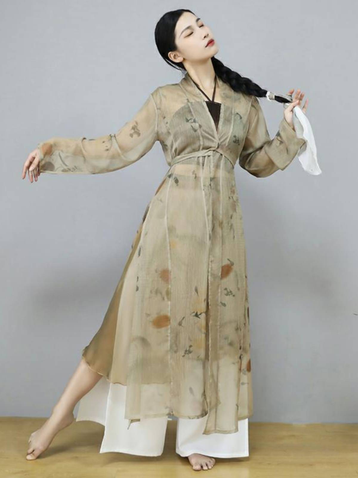 Persimmon Ruyi's Jazz Dance Dance Dance Dance Classical Dance Practice Pants Ancient Jazz Skin Skirt Set