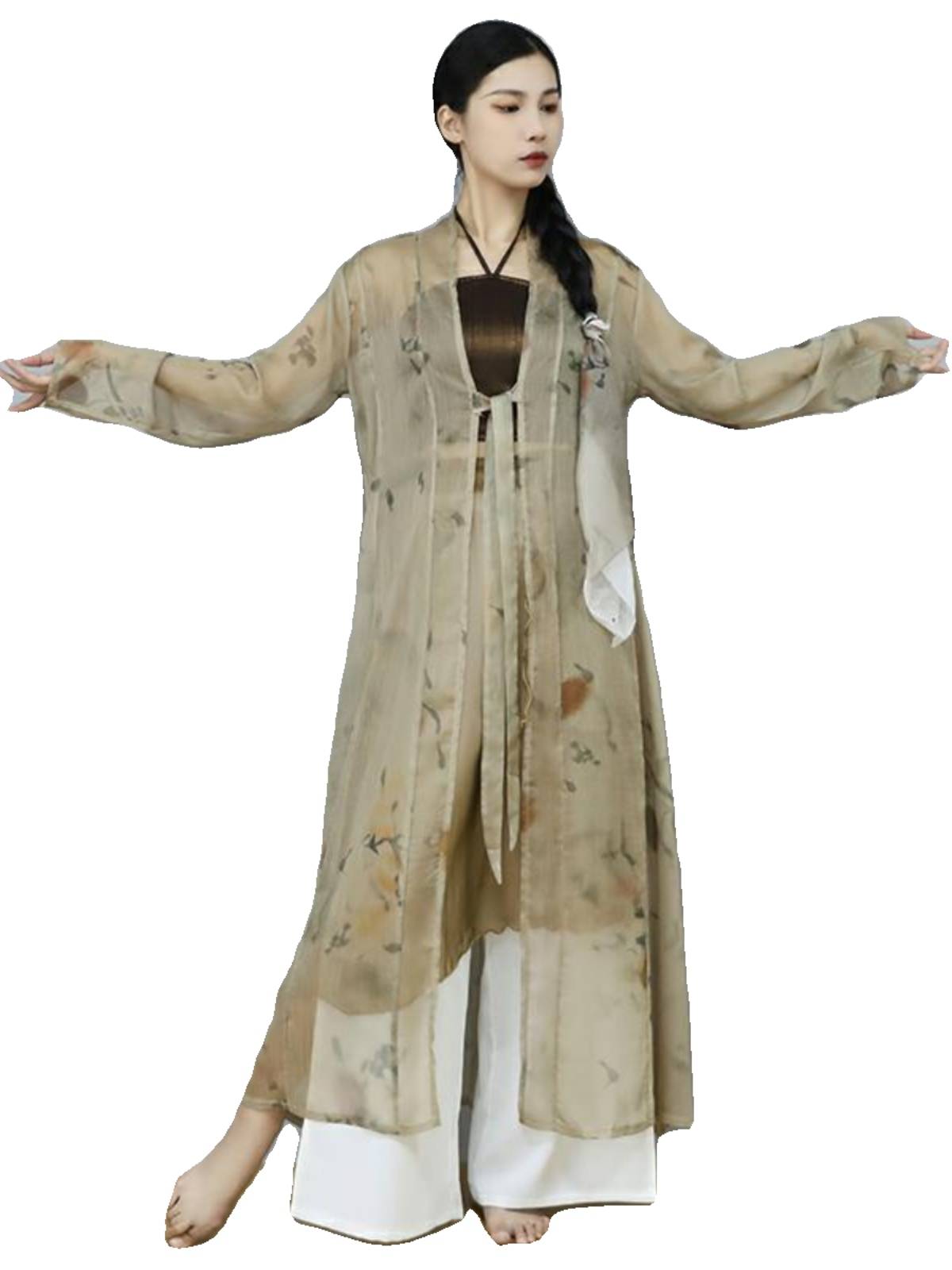 Persimmon Ruyi's Jazz Dance Dance Dance Dance Classical Dance Practice Pants Ancient Jazz Skin Skirt Set