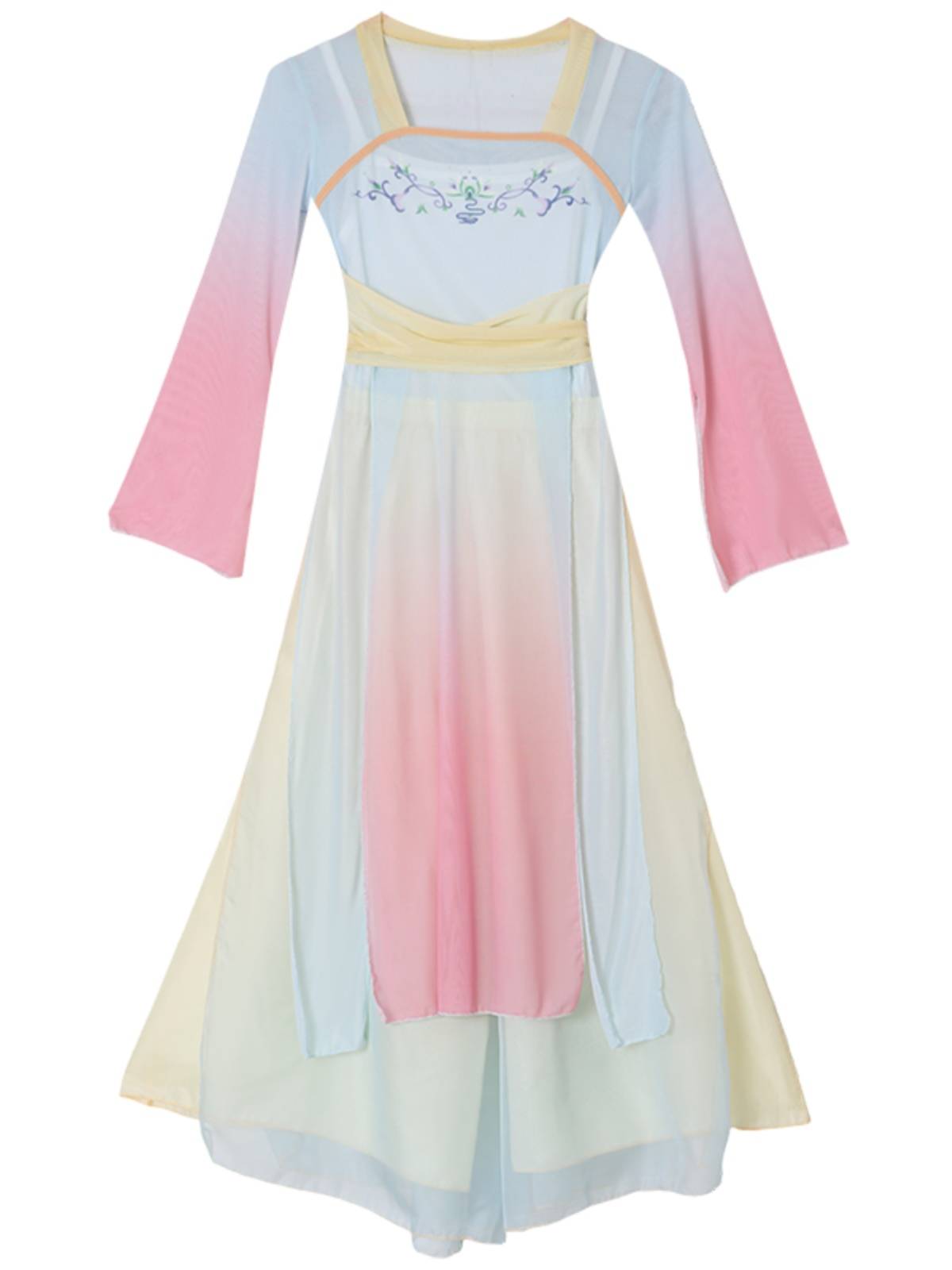 Classical dance clothing female elegant yarn long body rhyme dresses Chinese dance Han Tang style watch performance clothing