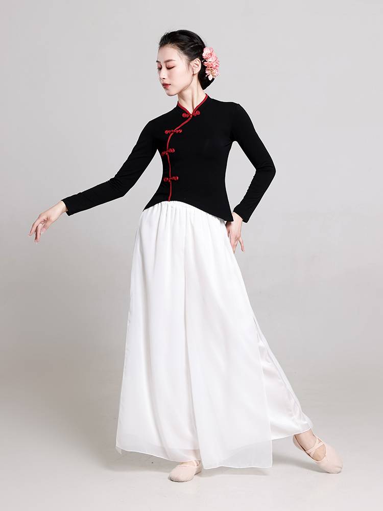 2024 Plaza Dance Clothing New Set Classical Dance Services Charm Chinese Wind Cotton Top Female Practicing Fairly Uniforms