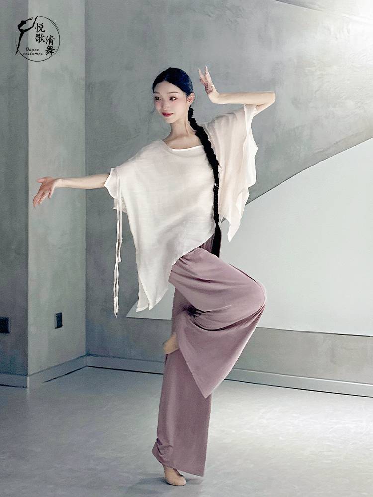 Dance top Women's new modern dance loose Chinese dance clothing fairy, elegant gauze class classical dance exercise