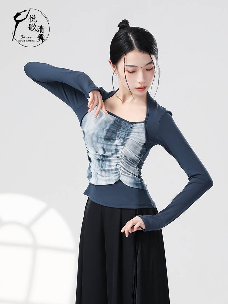 Dance top Women's new modern dance clothing spring long sleeve fashion Chinese dance shape classical dance exercise suit