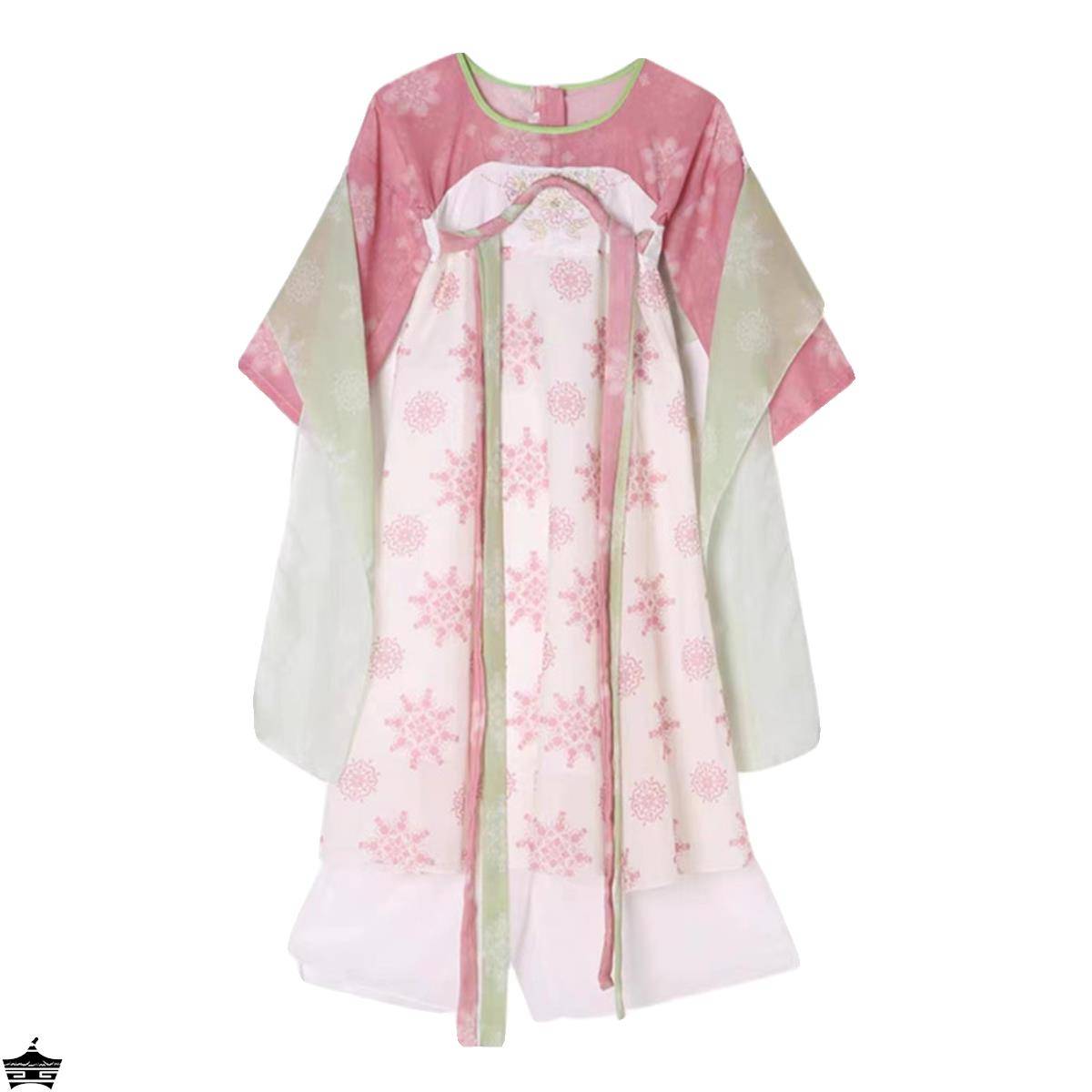 Children's Classical Dance Performance Service New Pond Dance Clothing props, elegant skirts, ancient style of Chunshan Performance Hanfu