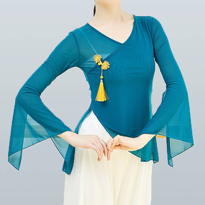 Classical dance body rhymes, the national dance of the national dance, the female spring and summer gauze, the immortal, elegant ancient style dance clothing