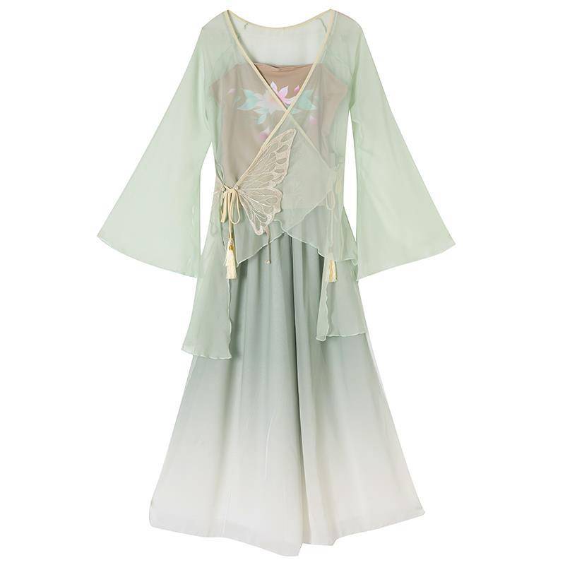 Children's classical dance gauze elegant chiffon dance service girl national practice service Chinese dance fan dance performance service