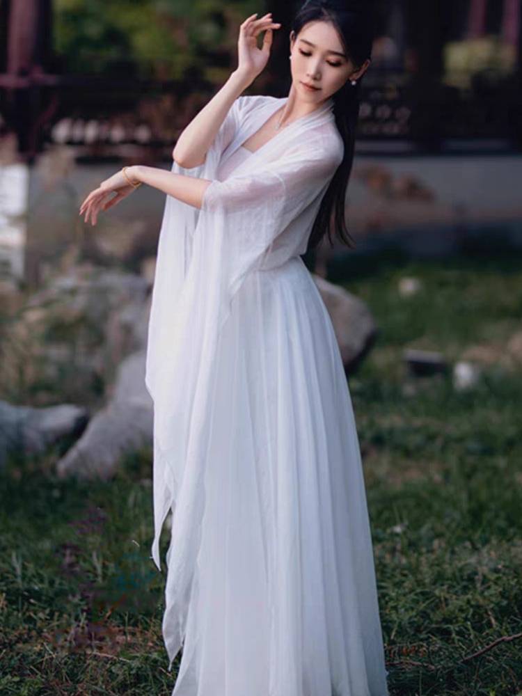 Classical dance clothing big skirt female fairy, elegant gauze, practice service Chinese dance show watch performance suit suit