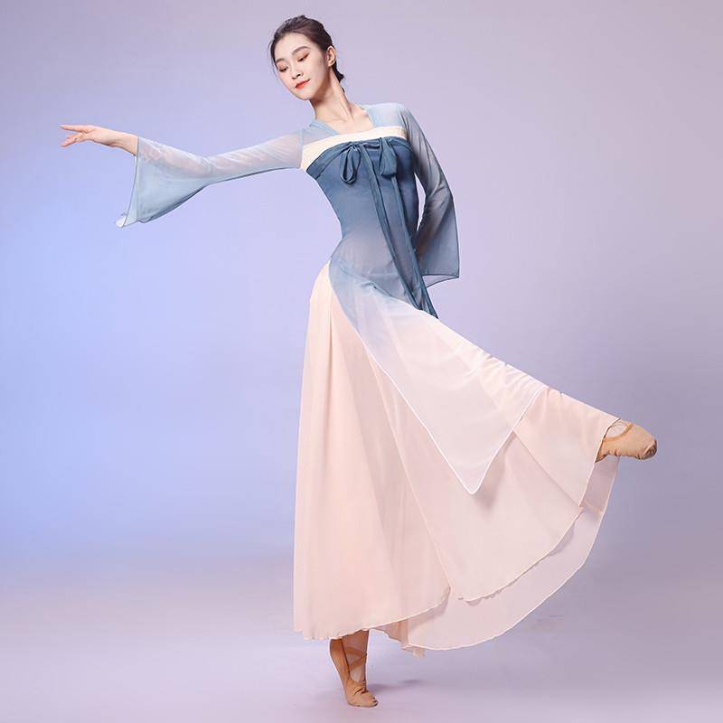 Classical dance dance service female Han Tang Qi ribbon ribbon fluttering long national clothing in the gauze dance showing Yi clothing