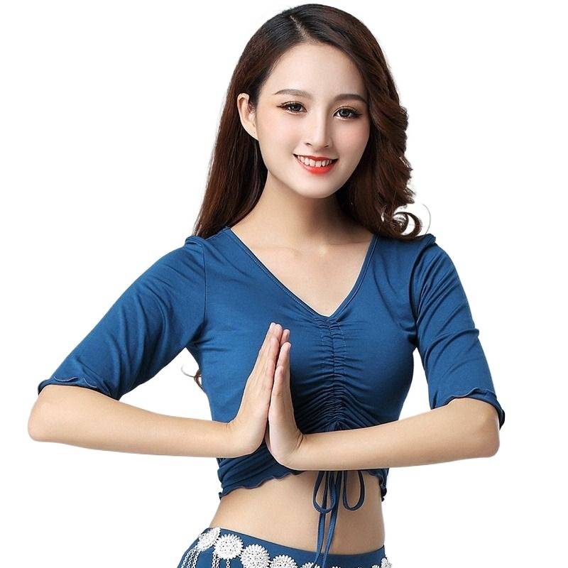 Belly Dance Dance Clothing Top Together Practice Female Modern Dance Classic Dance Classic Sleeve Modal Monastery Performance Services