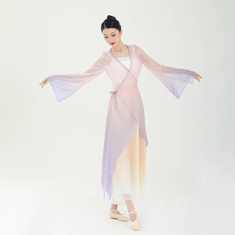 Classical dance clothing female practitioners' merits of elegant ancient style gradually transformed into rhyme Chinese style Chinese style dance clothing