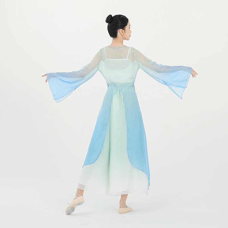 Classical dance clothing female practitioners' merits of elegant ancient style gradually transformed into rhyme Chinese style Chinese style dance clothing