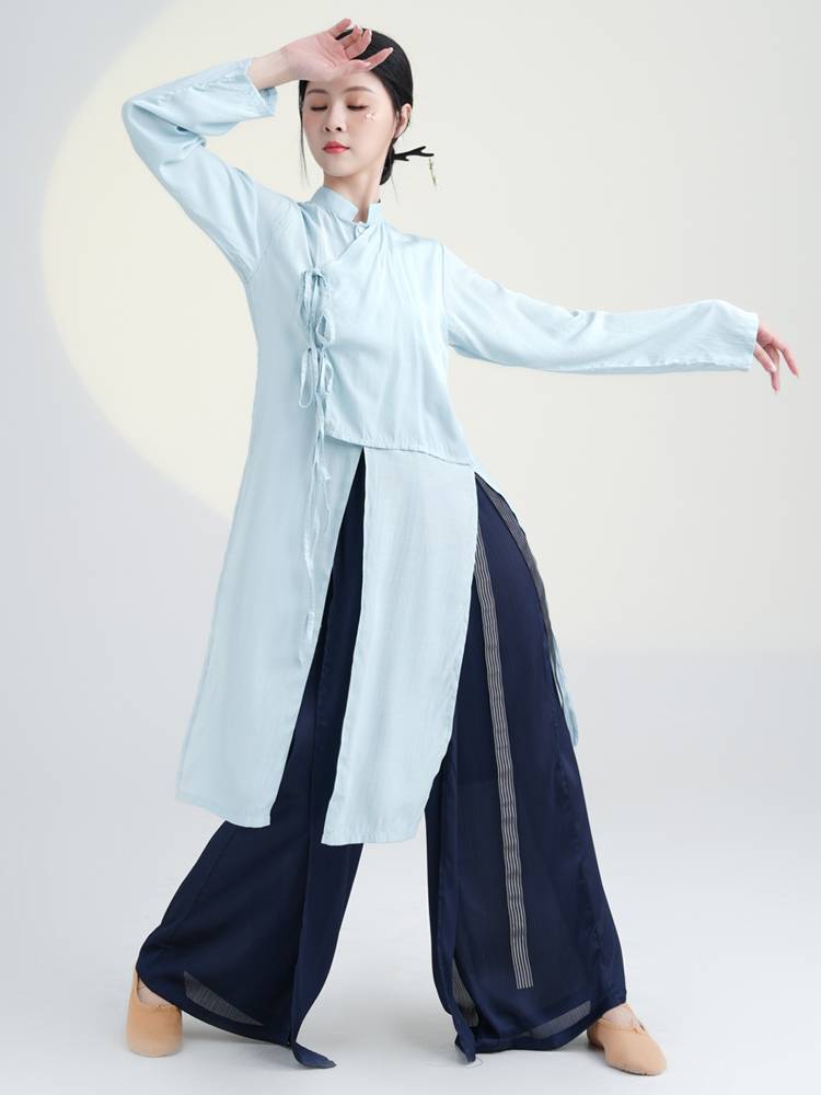 Judya's traditional Chinese dance classical dance service Modern dance in modern dance in the long shirt in the long shirt, Taiji practice service, performance service girl