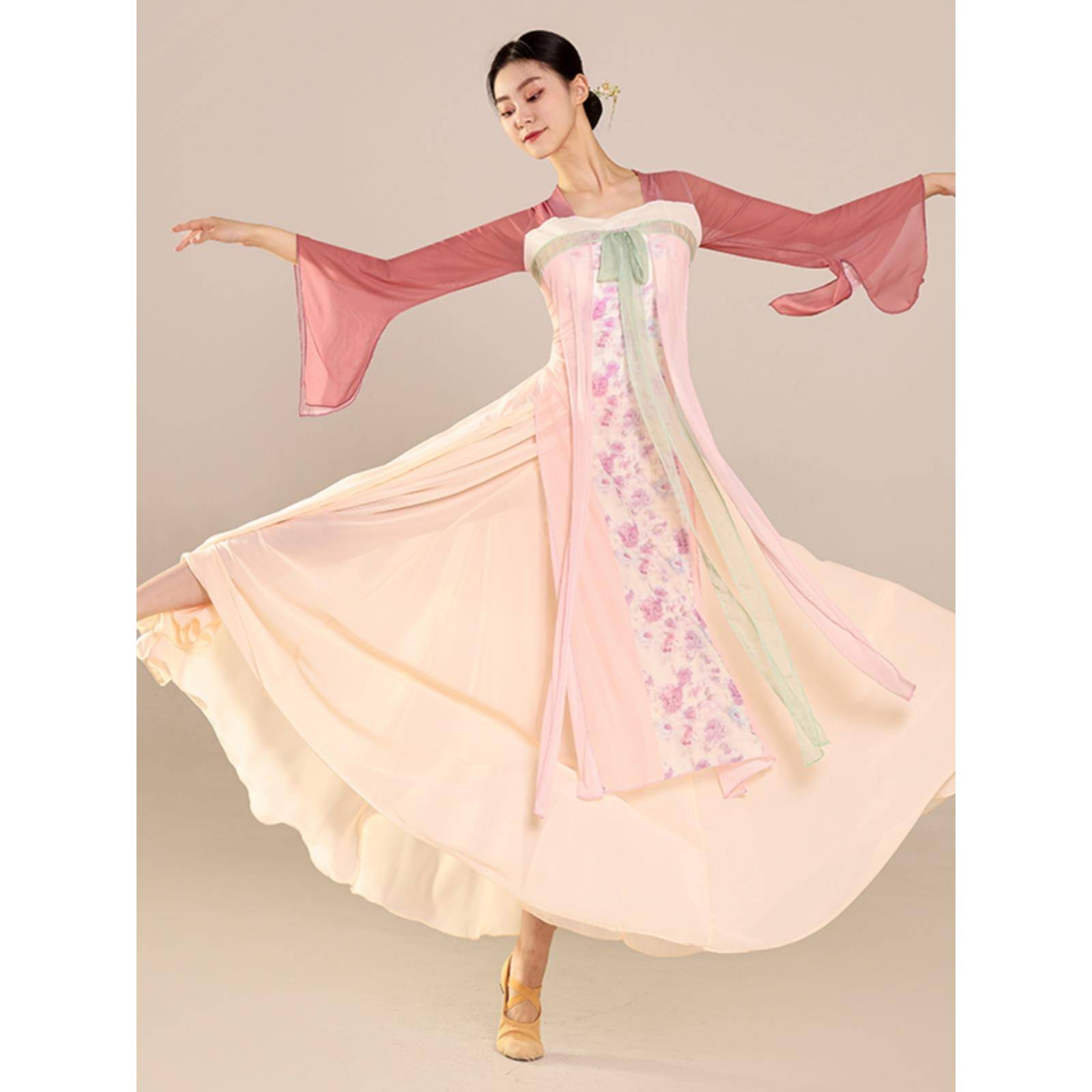 Classical dance dance clothing female elegant ancient style body rhyme training service Chinese dance performance dress dress Han Tang dance service