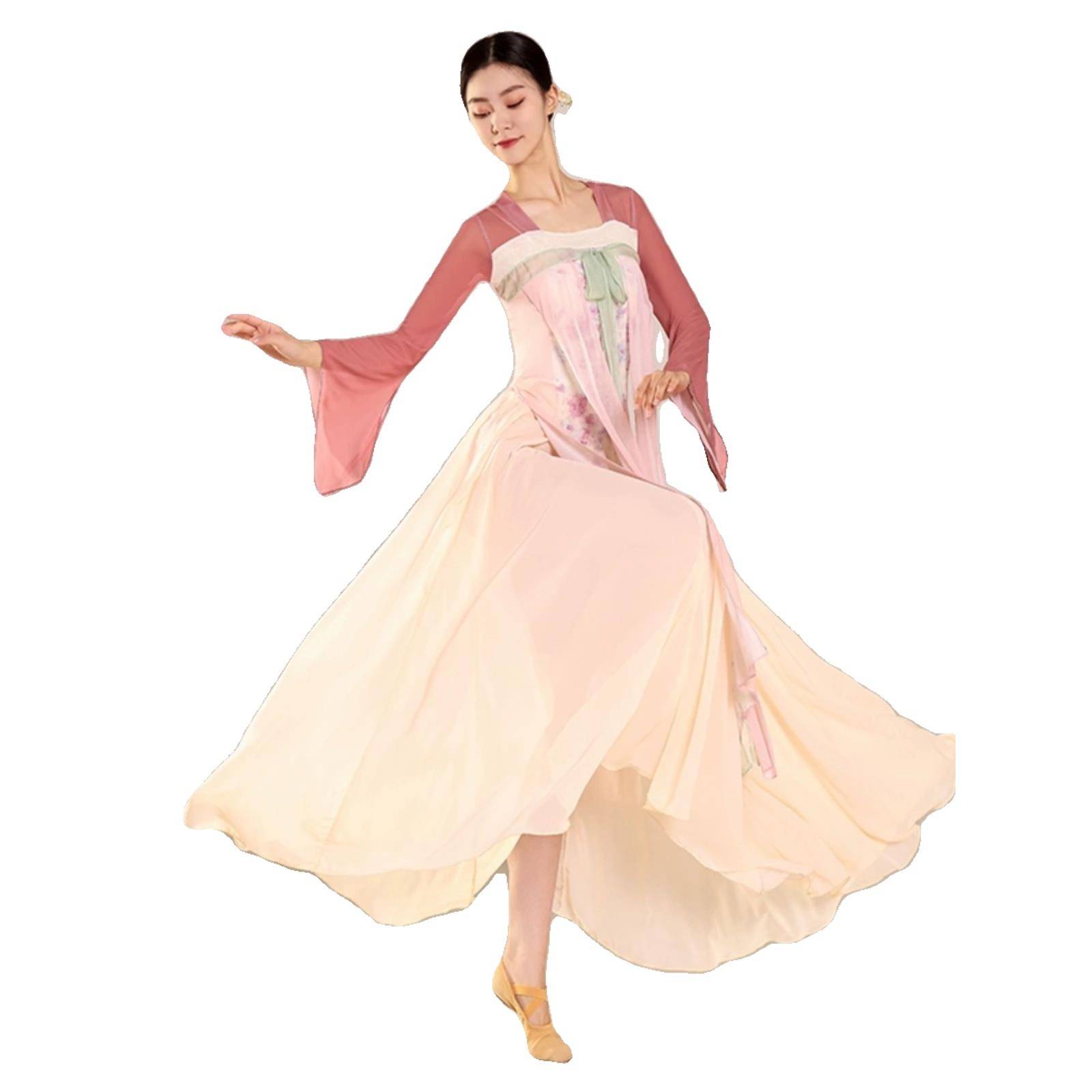 Classical dance dance clothing female elegant ancient style body rhyme training service Chinese dance performance dress dress Han Tang dance service